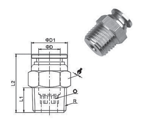 Stainless Steel Quick Push-In Fittings QX CC